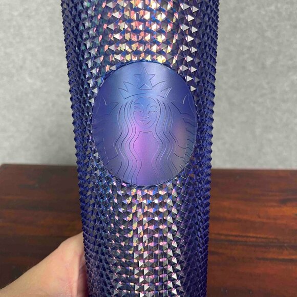 STARBUCKS DISNEY 50th Celebration Blue Iridescent 24oz Tumbler - Picture 3 of 7